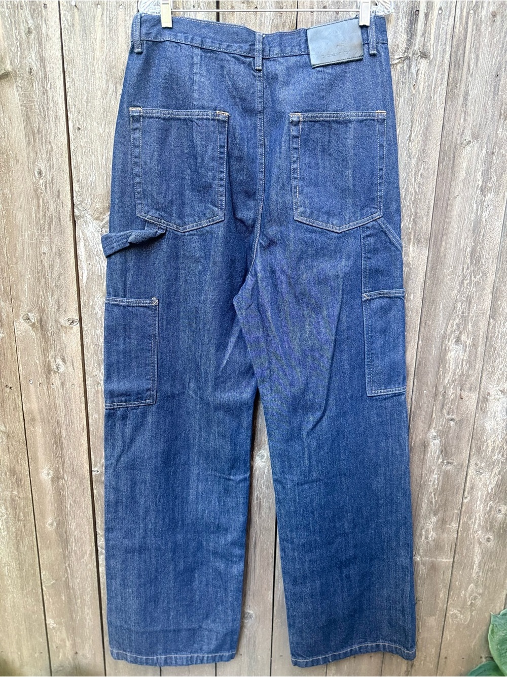 Rick Owens DRKSHDW Double Knee Geth Cut Jeans Indigo Blue Wide Leg 34 - Picture 5 of 10